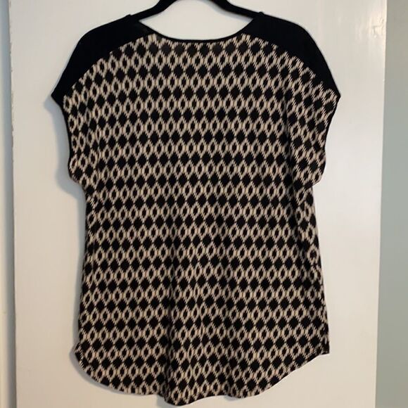 cB Established 1962 pattern pintuck black & ecru L - Picture 2 of 8